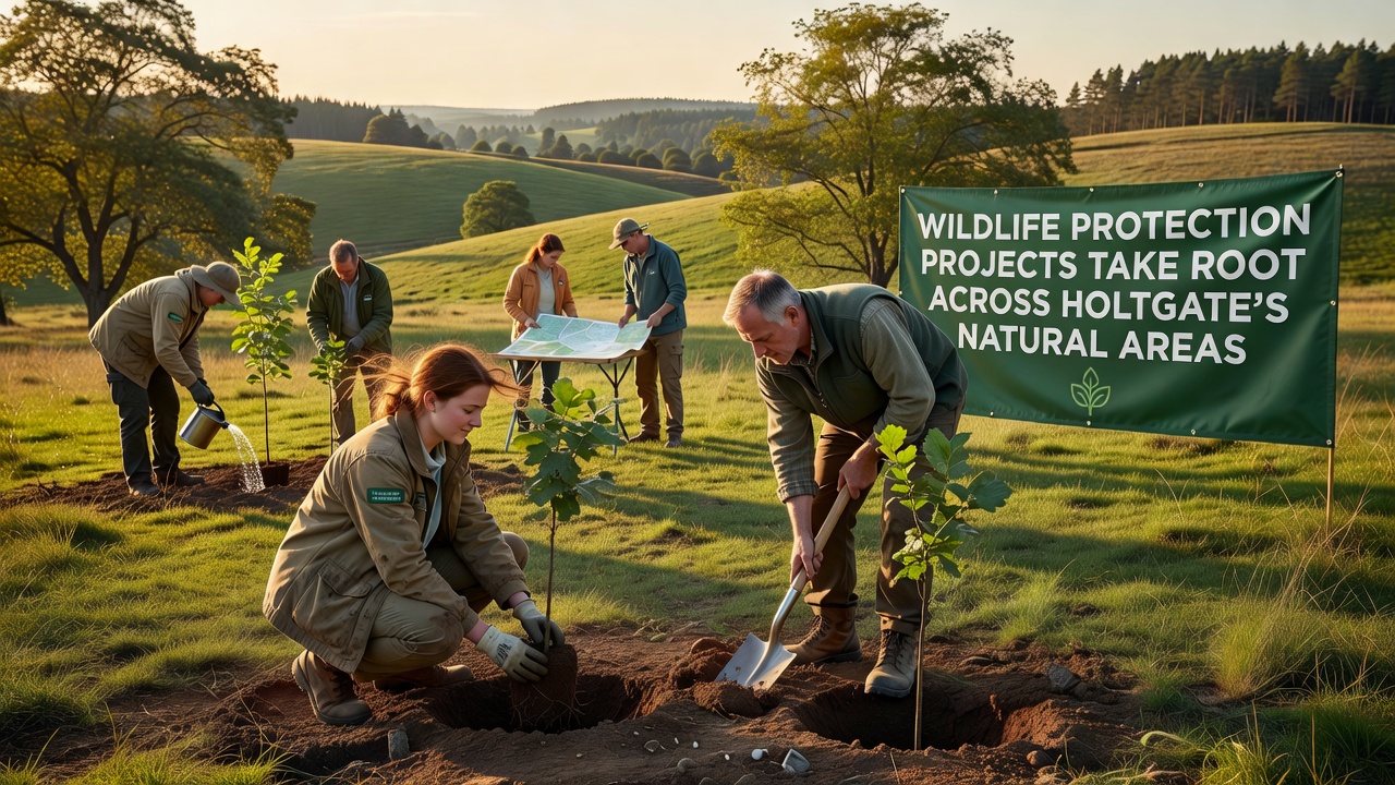 Camera trap footage and volunteers reviewing wildlife monitoring data in Holtgate meadows